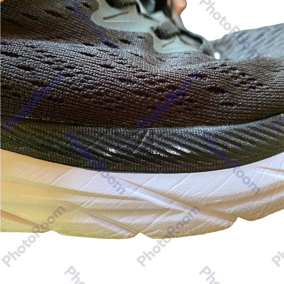 Hoka One Mens Clifton 8 Black White-Size‎ 8.5 - Picture 4 of 6